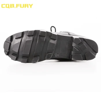 CQB.FURY/ black gospodo taktičke čizme, Kožne ljetnim vodootporan vojne čizme, vojne prozračne čizme, vojne čizme munje 38-46