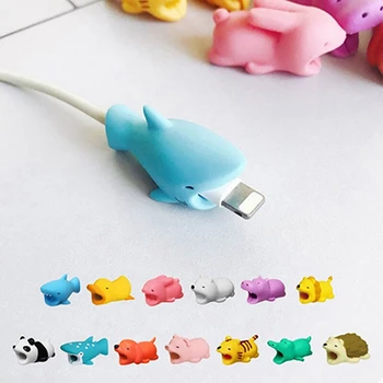Slatka Ljubimci USB Kabel Za Navijanje Žica Zaštitnik Panda Zalogaj za Punjenje Kabel za Sigurnosni Držač Pas Mačka Medvjed Kabel Zaštitnik Kabelski Organizator