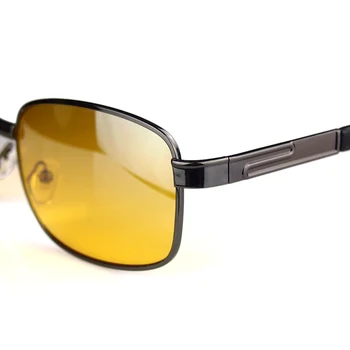 Klasične sunčane naočale za noćni vid za vožnju matal sa žutim staklima