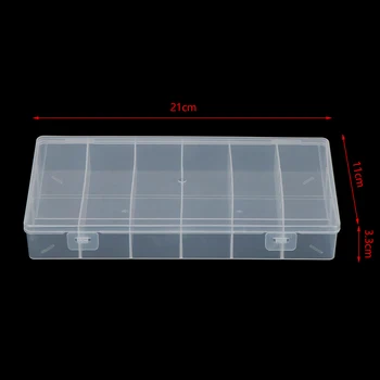 Ležište za 6 Komaraca Plastična Kutija Za Pohranu Praktičan Set Alata i Prozirni Polipropilenske Kutije Torbica Za Nakit Od Perli Prikaz Organizator Kontejner