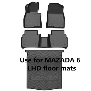 Korištenje za MAZDA 6 auto-tepih Mazda 6 auto-tepisi Mazda 6 tepisi prtljažnika Idealni Za Mazda 6 vodootporna navlaka Mazda 6 prostirke za pod