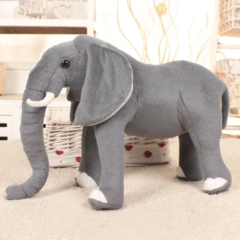80 cm Prekrasan Prilično Stoji slon грай živi Imitacija Plišane Životinje model može voziti Dijete nosač od samta lutka Dječje igračke poklon