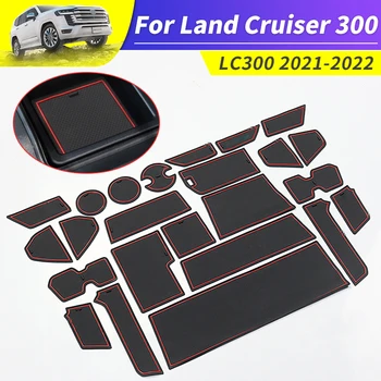Za Toyota Land Cruiser 300 2022 Modifikacija Interijera Pribor LC300 Utor Za Vrata Otirač Za Šalice Vode Mat Kutija Za Pohranu Mat