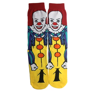 SP821 1 Par Smiješnih Čarape s likovima iz Crtića i Anime, Novo, Muške Čarape, Ženske Prozračna Horor Filmove, Pamučne Sretne Čarape, Pokloni za Muškarce