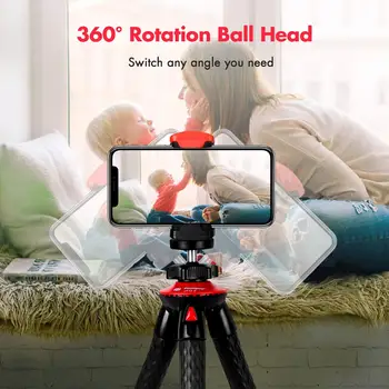 Fleksibilan Stativ za kameru Fotopro s daljinskim upravljačem za iPhone 13 Samsung GoPro Prijenosni Prometni Stativ za video streaming влогов uživo