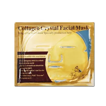24k Zlatni Kolagen Maska Za Lice Vlaži Антивозрастные Ljekovita Maska Za Ljepotu Kože Lica G5A6