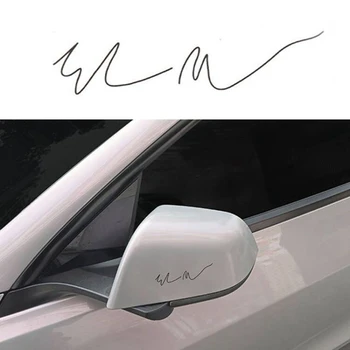 Za Model Tesla 3 Y X S Мускусная Potpis Naljepnica Na Prozor Retrovizor Stražnji Prtljažnik Bočna Kamera Znak Logo Naljepnica Jedinstveni Pribor