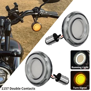 Motocikl 1157 Bullet Stilu Prednja Svjetlosna Lampa Pretvorbe Pokazivača Smjera Za Harley Touring CVO Road Glide Sportster 883