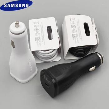 Auto Punjač za Samsung 9V 1.67 A Pd Prilagodljiva Auto-Brzi Adapter Dual Cable Type C Za Galaxy S9 S10 S20 S21 Note 20 10 9 8 A82 A72 A52