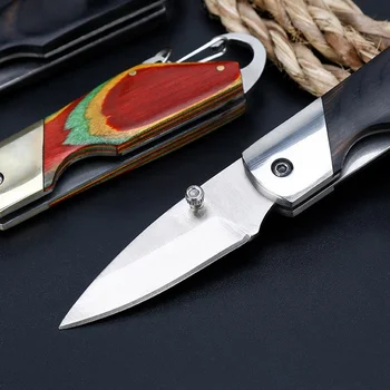 Mini-Nož Taktički Nož na Sklapanje Visoke Tvrdoće, Višenamjenski Nož na Sklapanje Za Opstanak u Divljini, Prijenosni Džepni Nož Edc