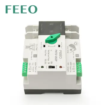 FEEO Din Rail 2P ATS Solarna Energija Dvostruko Moć Automatski Prekidač za Prijenos Električne Prekidače Besprekidnog napajanja 125A