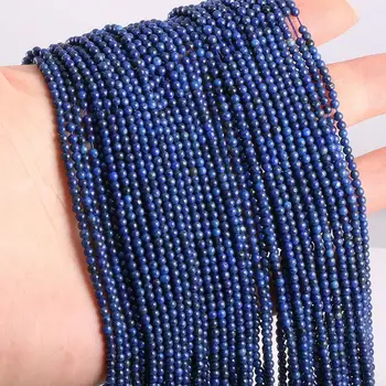 2020 Nove Veliko Perle od Prirodnog Kamena, Perle od lapis lazuli za Izradu Nakita, Izvlačenja, uradi sam, Ogrlica, narukvica, pribor, 2 mm, 3 mm