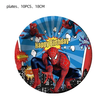 MARVEL Spider-Man Superheroj Tematske Večernje Pribor Set Posuđa Zastava papirnata čaša Tanjur Zastava Balon Torta Topper Ukras Na Rođendan
