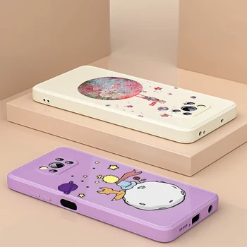 Mali Princ Anime Svemir Za Xiaomi Poco X3 NFC X2 M2 C3 M3 Pro F3 GT 6 X CC9 E A3 Lite A2 Mix 3 4 Tekući Silikonska Torbica Za Telefon