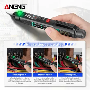 ANENG A3008 Digitalni Multimetar Automatski Inteligentni Senzor Pen Tester 6000 Apsolutna Beskontaktni Mjerač Napona Multimetar