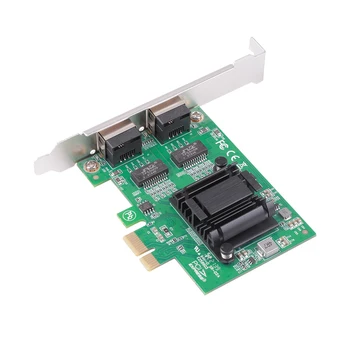 Novi PCIe 1x Gigabit Dual-Server Mreže 2 * RJ45 Priključak Mrežni Adapter 2,5 G 10/100/1000 Mb/s Ethernet Kontroler za Desktop