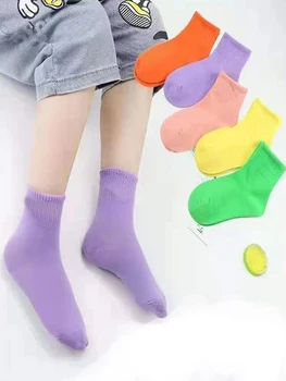5 parova 2021 Dječje Čarape za Djevojčice i Dječake, Pamučne Čarape na Pruge s Crtani Životinjama, Ljetnim i Proljetnim Čarape za Bebe