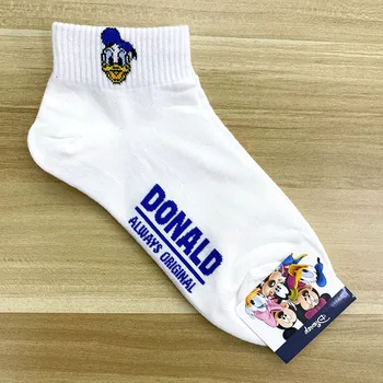 Disney Proljeće Ljeto Crtani Film Mickey Minnie Donald Duck Daisy Dama Slatke Čarape Čvrste Čarape
