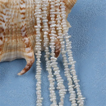 AA 3-4 mm prirodni slatkovodni biseri кеши niz nepravilnog oblika ogrlica