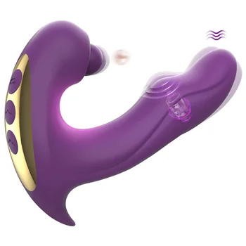 3 u 1 Sisanje Klitorisa Nosive Gaćice Dildo Vibrator Ženski Masturbator G Spot Stimulator Klitorisa Seks Igračke za Žene Odrasle osobe od 18