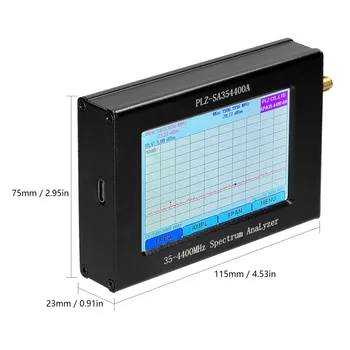 PLZ-SA35-4400-A1 spektralni Analizator mreže 35-4400 Mhz Амплитудная širina pojasa Frekvencija Praćenje izvora signala-Tester izvor mreže