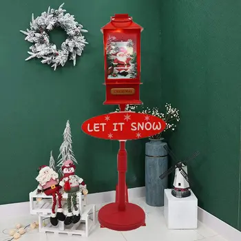Božićni snijeg ulične rasvjete Djed Mraz snjegović snijeg ulične rasvjete božićna dekoracija