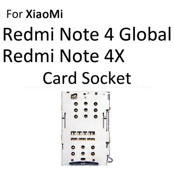 Micro SD Utor Za Sim Karticu Ladica Priključak Utor za Čitač Adapter Držač Posuda Za XiaoMi Redmi Note 4 4X Global