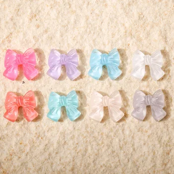 50шт Nokte leptir glazura prozirna površina 3D male čokolade Mini boji žele jednostavno i univerzalno ukras za nokte