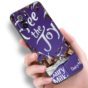 Čokolada Mliječna Torbica Za telefon Xiaomi Mi 10T 11 12 Lite 11i 11T 12X12S POCO F4 X3 X4 GT NFC F3 M3 M4 Pro 5G mekana Crna Torbica