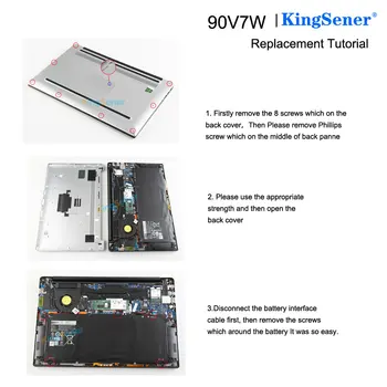 KingSener 90V7W JHXPY JD25G 090V7W Baterija za laptop Dell XPS 13 9343 XPS13 9350 13D-9343 P54G 0N7T6 5K9CP RWT1R 0DRRP 56WH