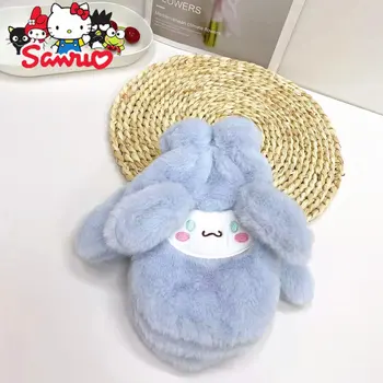 Sanrio Kuromi Hello Kitty Toplo Crtani Pliš Kukičane Rukavice Melody Cinnamoroll S Висячим Cutaway Toplo Ca Studentski Poklon 22 Cm