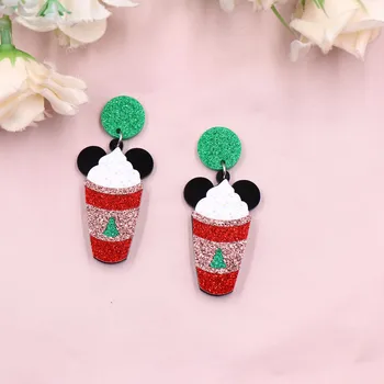 Novi proizvod CN Kap mouse sladoled ženske Slatka Božićna Akril Naušnice