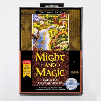Mač i Magija II Vrata u drugi svijet Igre Spremnik 16 bita MD Igra karta Sa malo Kutijom Za Sega Mega Drive Za Genesis