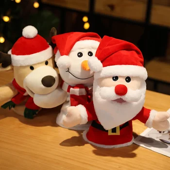 Djed Mraz Je Los Ručna Lutka Glava Životinje Rukavice Dječje Igračke Dar Ručna Lutka Za Priče Božićni Poklon Figurica Igračka Baby Darove