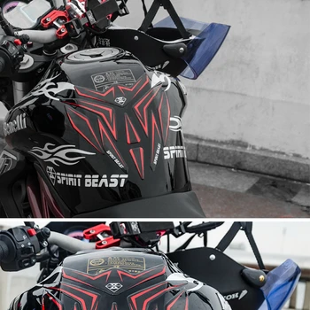 DUH ZVIJERI Reflektirajućim 3D Motocikl Naljepnice Plin je Spremnik za Gorivo Zaštitnik Pad Cover Ukras Naljepnice za Honda Yamaha Бенелли i sl