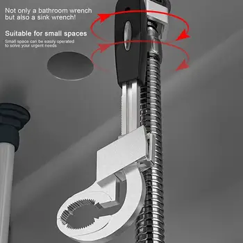 Multifunkcijski Ključ Za Kupaonica Sudoper Vodovod 80 mm Veliki Otvor Podesivi Ključ Home Poseban Ključ Za Kupaonicu Alat Za Popravak