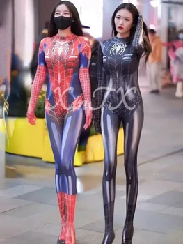 Seksi Uske Kombinezon S 3D Ispis, Body, Kostim Superheroj Crna Mačka, Cosplay, Odijelo Za Žene, Kostimi Za Noć vještica
