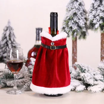 Božićne Kapice Za Boce Vina Bag Gala Djed Mraz Je Šampanjac Vino Torbu Stolne Dekoracije Božić 2022 Vijesti