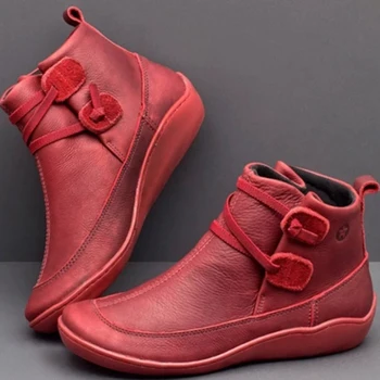 Čizme; Zbirka 2021; jesensko-zimska ženska Obuća u retro stilu; Modni Kožne Čizme; Zapatos De Mujer Wram; Botas; Čizme; Chaussures Famale